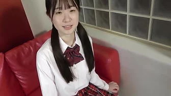 An 18-year-old Pure Japanese Beauty. She Has A Slender And Beautiful Shaved Pussy And Masturbates Before Creampie. Uncensored