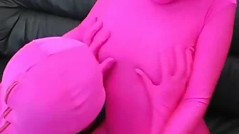 lesbian girl in zentai