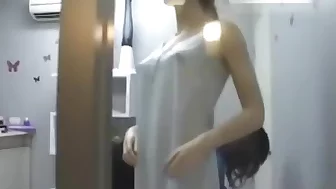 Tall japanese woman and short man