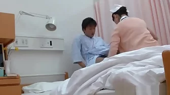 Nasty Asian nurse gets amateur stand fucking