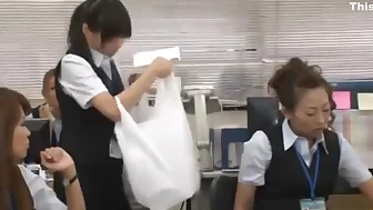 Japanese slut office piss humiliation