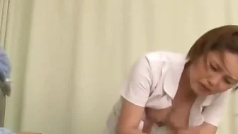 Nurse Giving Blowjob For The Patient On The Bed In The Hospital