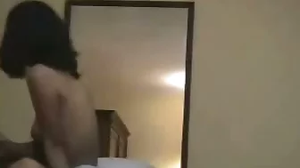 sex tape with a hot dark skinned asian chick