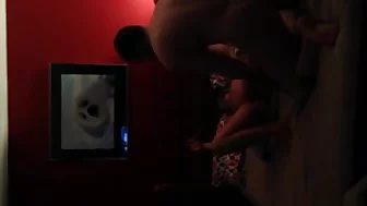 Tied up girlfriend fucked hard on