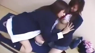 Two Adorable Oriental Schoolgirls Indulge In Exciting Lesbi