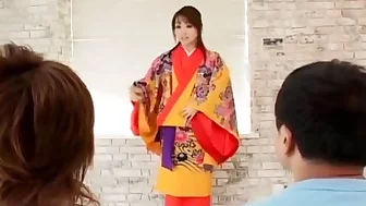 Miina Is Undressed Of Kimono And Well Fucked