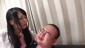 japanese footjob for a chubby dude