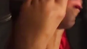 13 minutes of the best foot job red nail polish