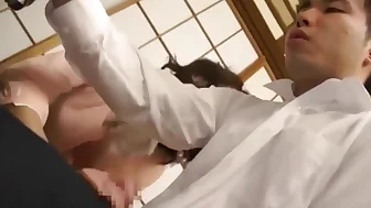 Mother helps son study hard by letting him fuck her even harder