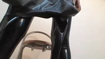 Latex condom suit