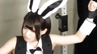 Asian bunny girl bondage and tickling