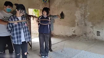 Two Girls Suspended In An Abandoned House